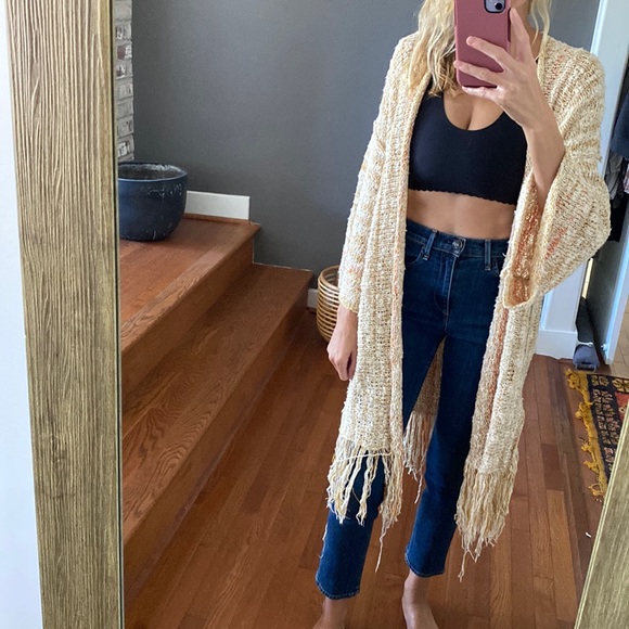 Free People Lucia Fringe Cardigan - Picture 3 of 13